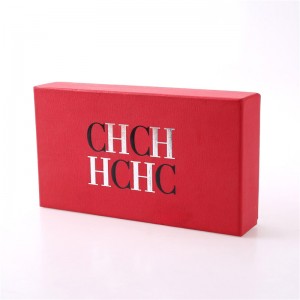 Red paper box with lid