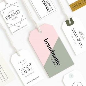 Description of hangtag, card, clothing customized card hangtag