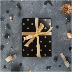 Customized black and gold carton gift box