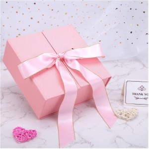 Customized pink gift box